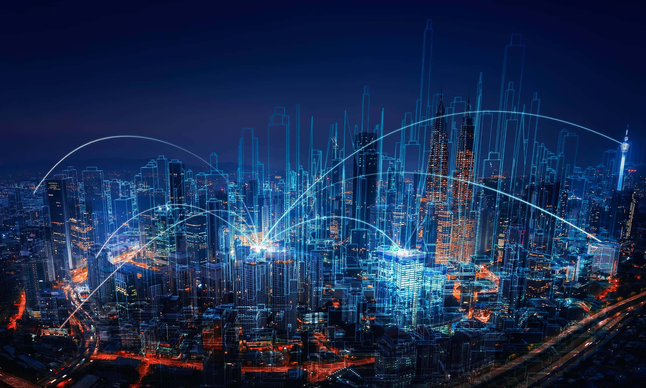 Sketch and real mix urban cityscape scene , development and real estate business concept , mixed media .